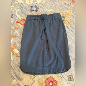 Ann taylor Loft womens blue grey drawstring with pockets skirt size XS